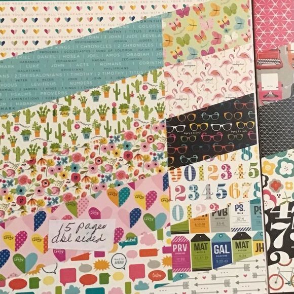 2 paper pads from Illustrated Faith. 31 6x8 dbl sided pages cards/scrapbooking - Picture 2 of 3